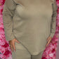 Comfy Set V-Neck Taupe Plus Size maat 46 t/m 52