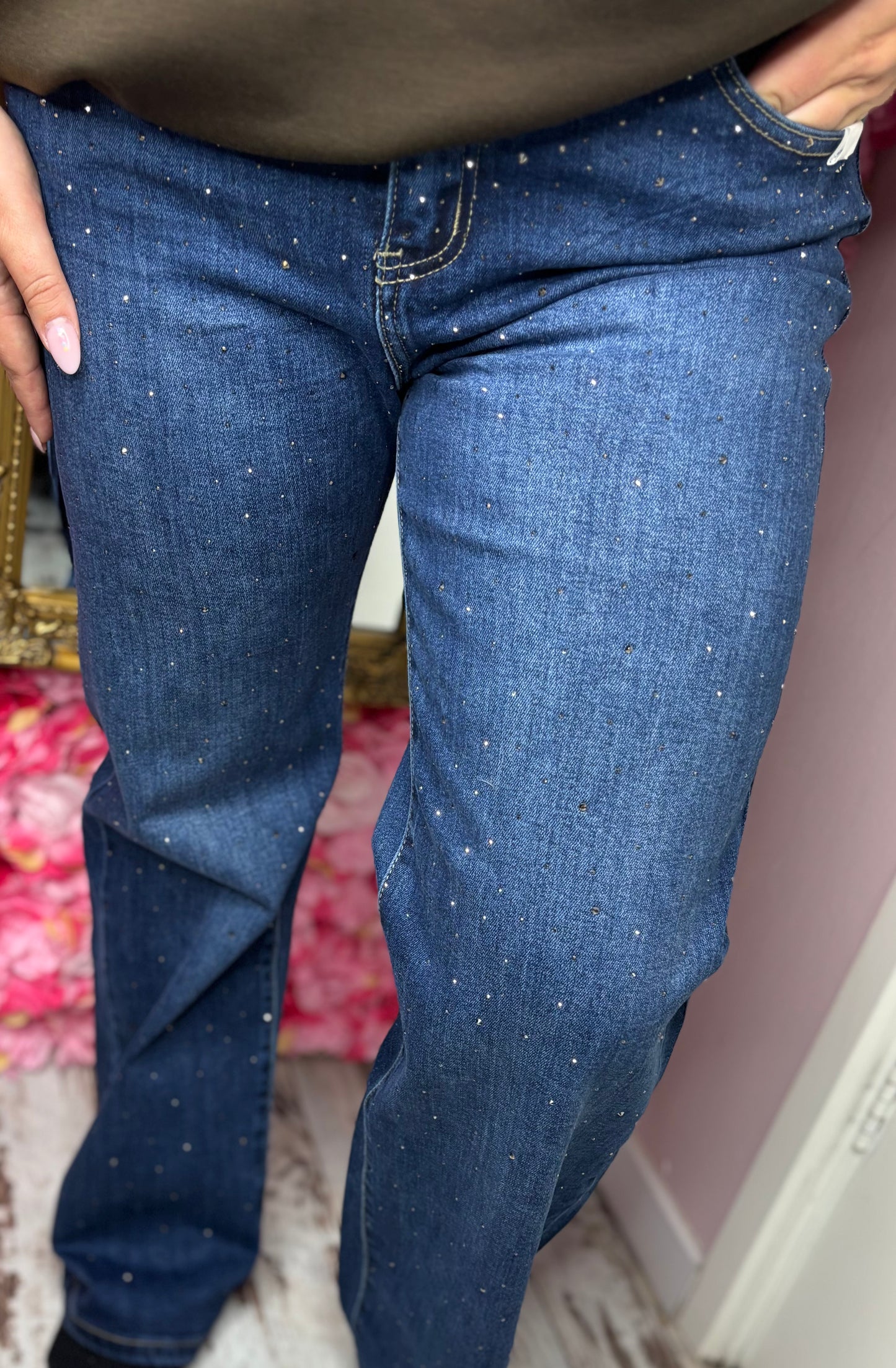 Jeans Mom Fit Rock And Shine Maat 44 t/m 54