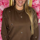 Sweater Silver Love Bruin Plus Size Maat 44 t/m 48
