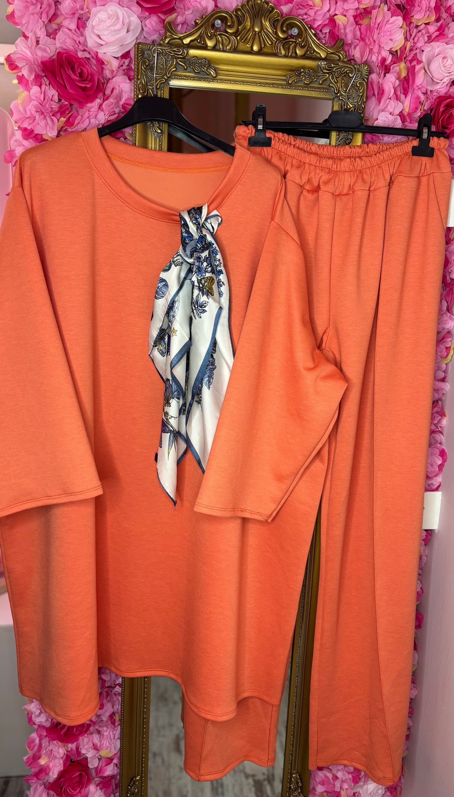 Comfy Set XXL Chique Koraal/Oranje Plus Size maat 52 t/m 60