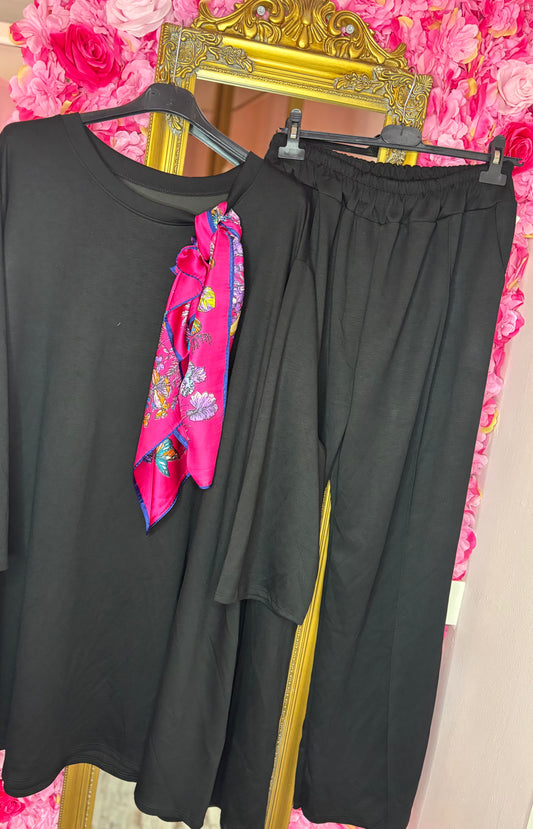 Comfy Set XXL Chique Zwart Plus Size maat 52 t/m 60