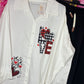 Blouse Katoen Love Maat 46 t/m 52-54