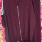 Set Sporty Bordeaux Plus Size maat 48 t/m 54