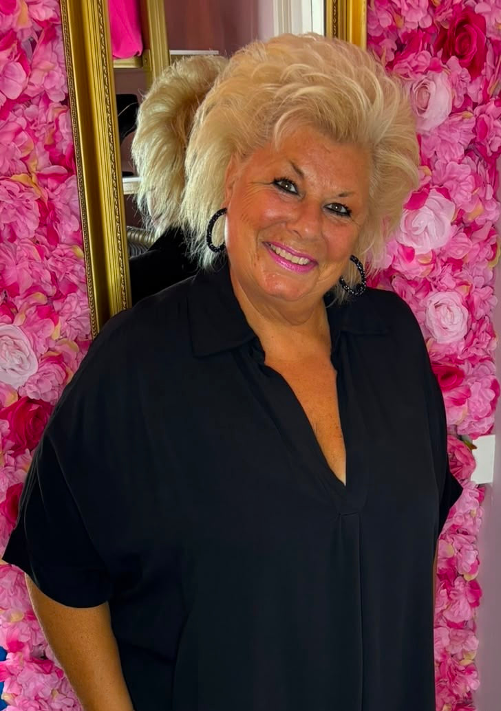 Jurk Fay Katoen Zwart Plus Size Maat 50 t/m 58