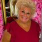 Jurk Musthave Rood Plus Size Maat 48 t/m 52