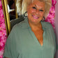 Jurk Fay Katoen Groen Plus Size Maat 50 t/m 58