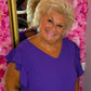 Jurk Musthave Paars Plus Size Maat 48 t/m 52