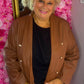 Colbert Leather Look Congac Plus size Maat 48 t/m 52-54