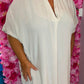 Jurk Fay Katoen Beige Plus Size Maat 50 t/m 58