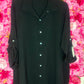 Blouse Doorknoop Zwart Plus Size Maat 44 t/m 50
