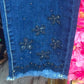 Jeans Skinny Flower Bling Maat 44 t/m 54