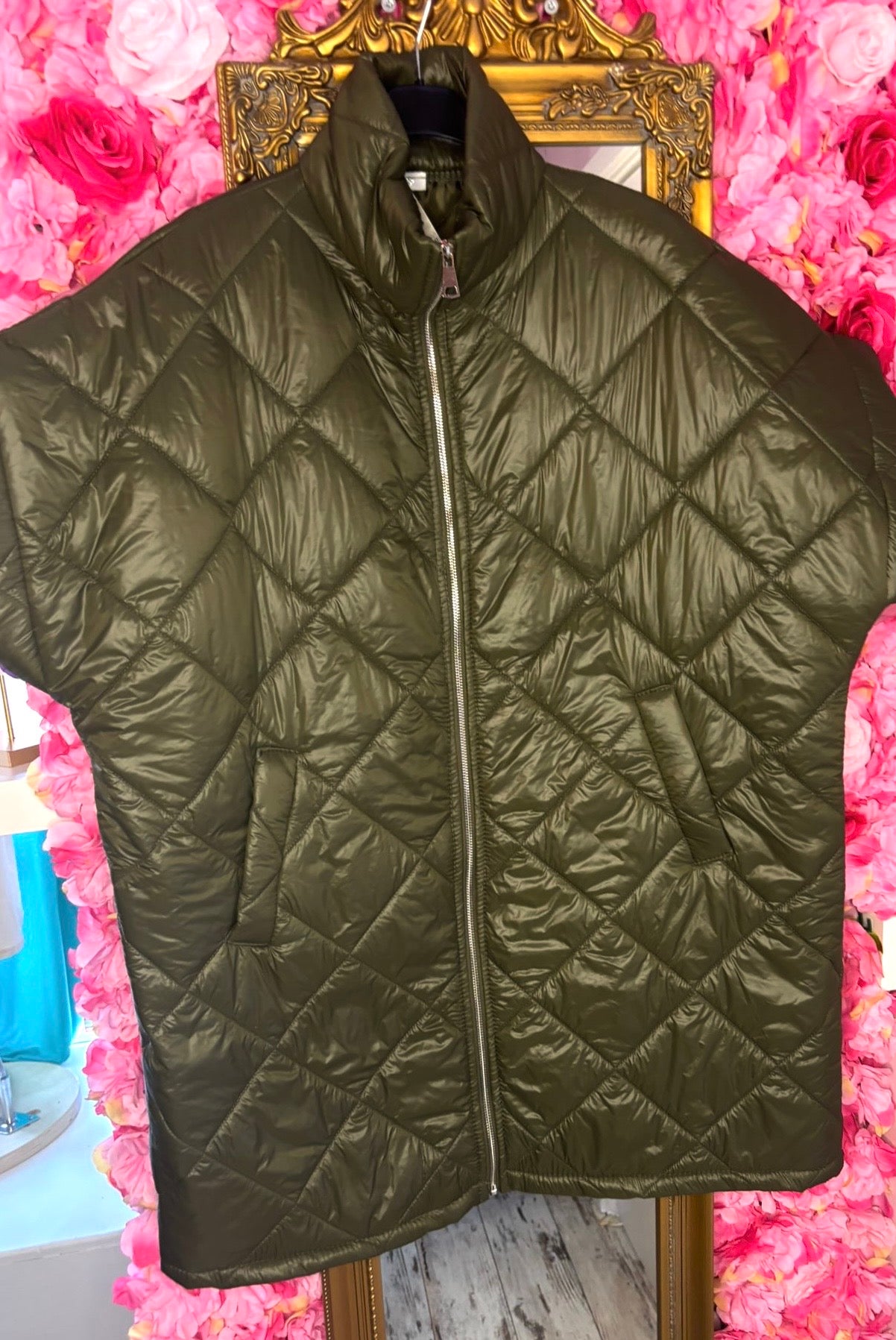 Bodywarmer Holy Leger Groen Plus Size Maat 44 t/m 52 (dicht)