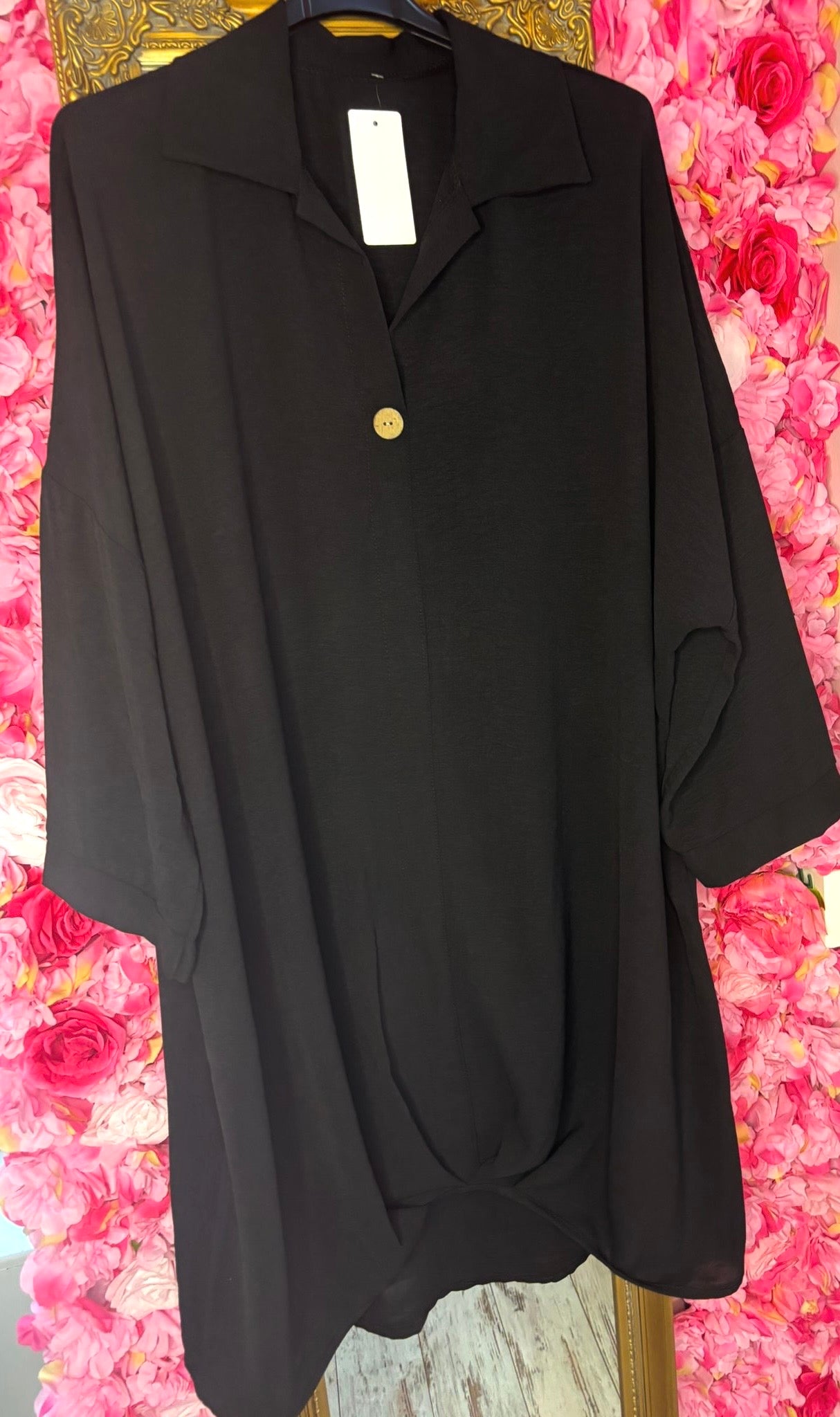 Blouse Chloe Zwart Plus Size maat 48 t/m 54