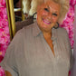 Jurk Fay Katoen Taupe Plus Size Maat 50 t/m 58