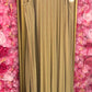 Lange Jurk Plisse Shine Gold Plus Size 44 t/m 52-54