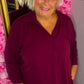 Tuniek All Time Bordeaux Plus Size Maat 48 t/m 54
