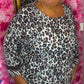Tuniek Animal Katoen Zwart Plus Size Maat 46 t/m 50-52