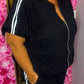 Set Sporty Zwart Plus Size maat 48 t/m 54